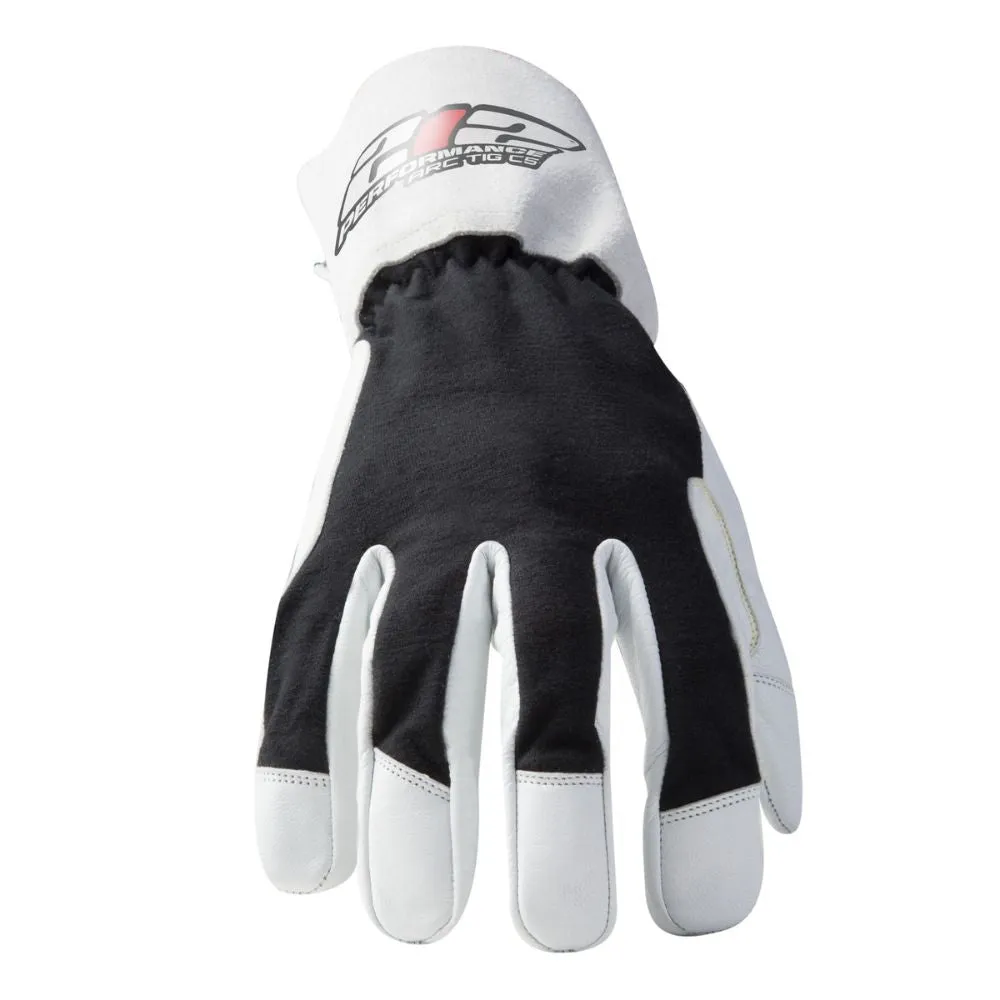 212 Performance ARCTIGEC5-05-010 ARC Economy TIG Cut 5 Resistant Goatskin Welding Gloves, Large Black;White