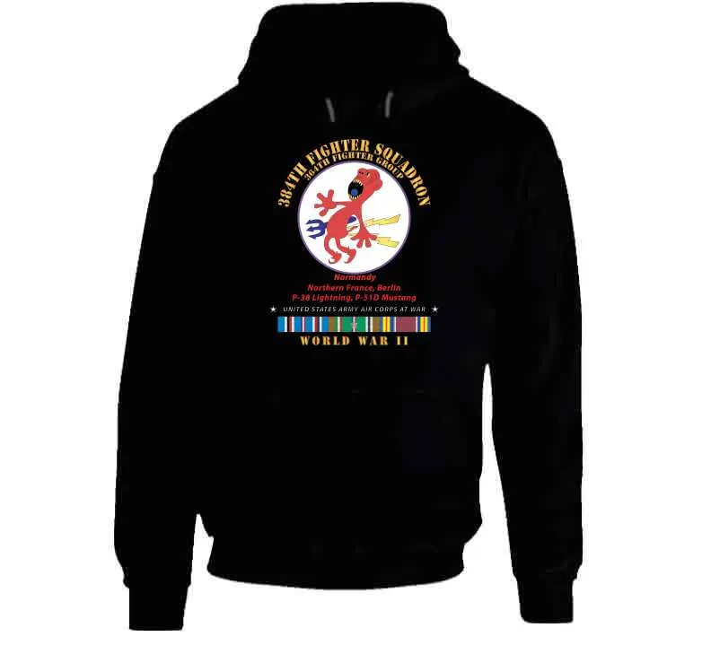 384th Fighter Squadron - 364th Fighter Group - Campaigns, Wwii Eur Svc X 300 Classic T Shirt, Crewneck Sweatshirt, Hoodie, Long Sleeve