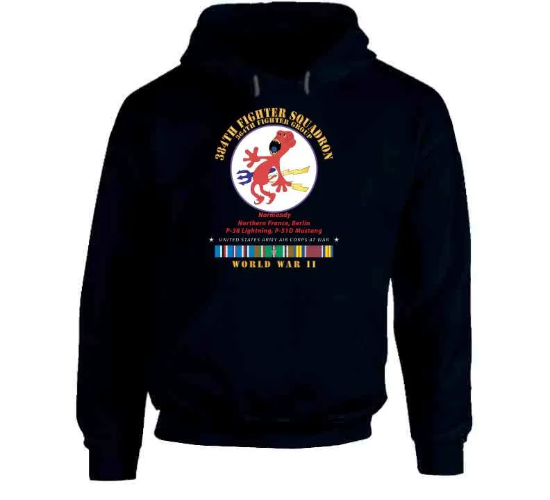 384th Fighter Squadron - 364th Fighter Group - Campaigns, Wwii Eur Svc X 300 Classic T Shirt, Crewneck Sweatshirt, Hoodie, Long Sleeve