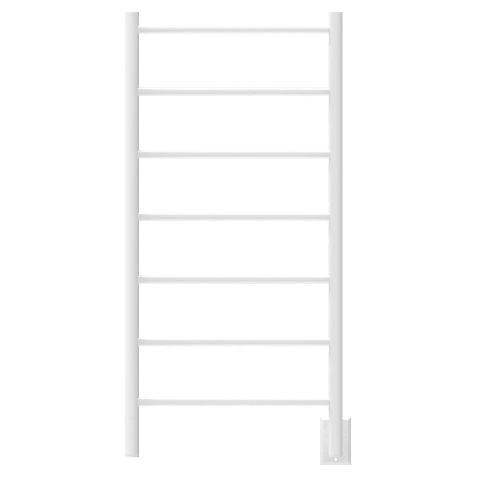 Amba FSW Jeeves Model F Straight 7 Bar Hardwired Drying Rack in White