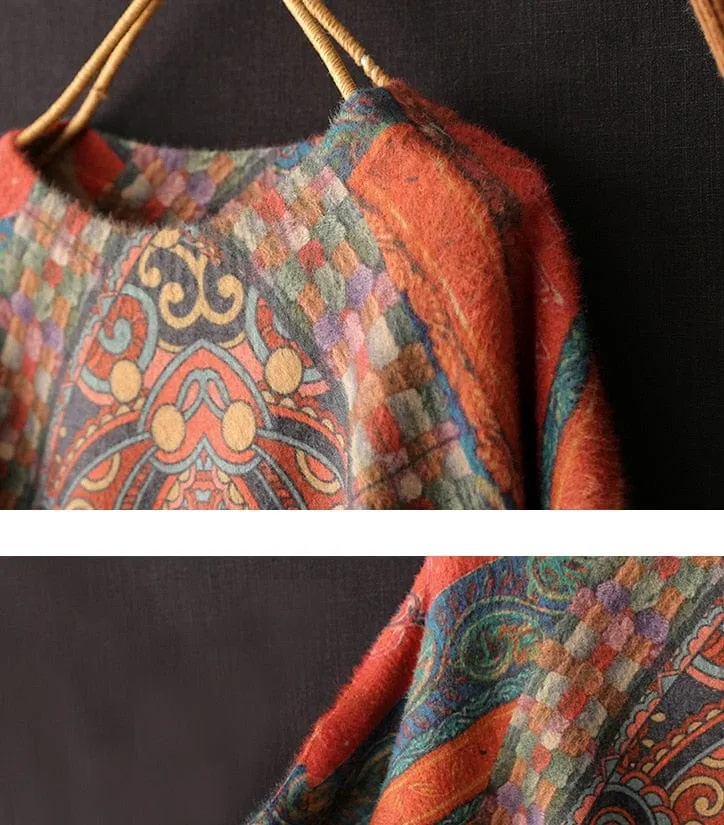 Asia inspired Mandala Cashmere Sweater