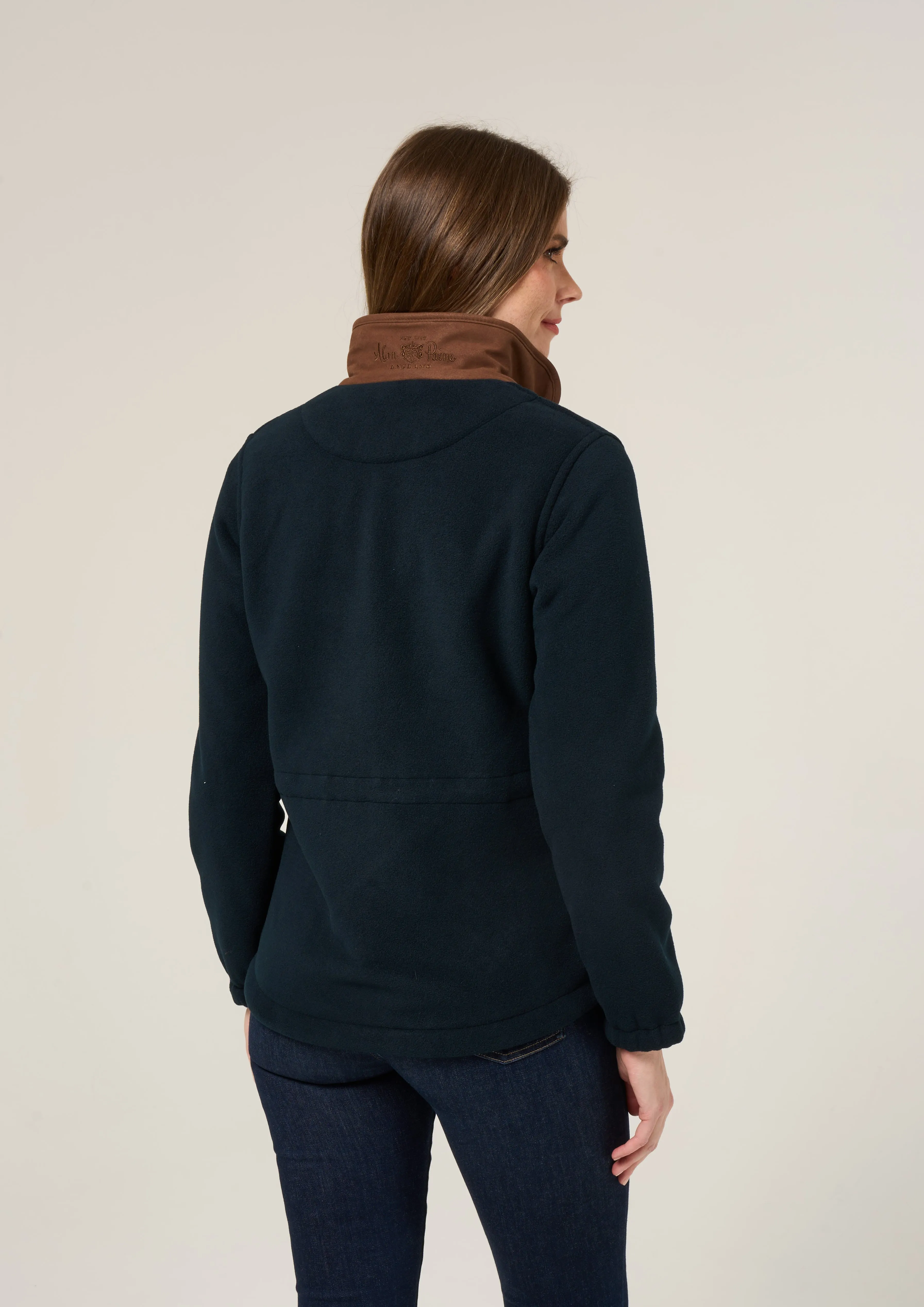 Aylsham Ladies Fleece Jacket In Dark Navy - Regular Fit