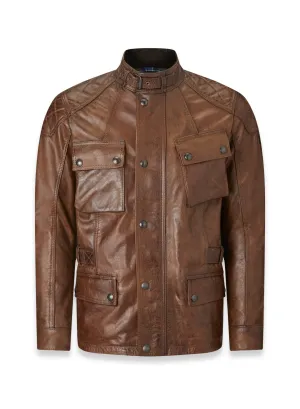 Belstaff Turner Men's Leather Jacket - Burnt Cuero