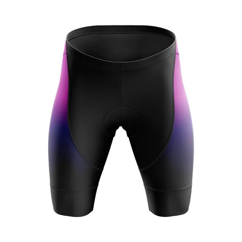 Black-Fluorescent Violet Gradient Shorts & Pants