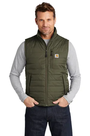 Carhartt Mens Gilliam Full Zip Vest - Moss Green