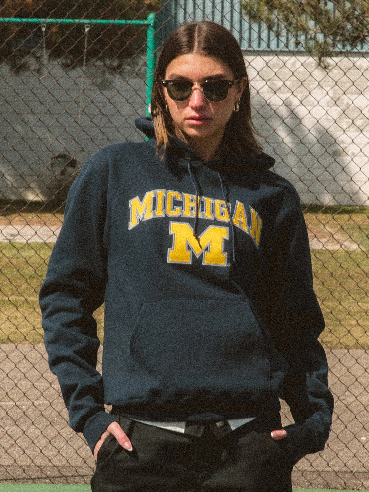 CHAMPION ATHLETICS MICHIGAN PULLOVER HOODIE