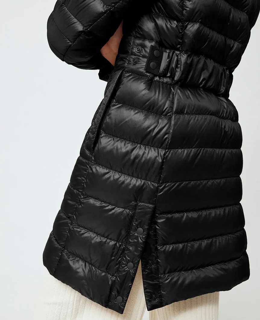 Cypress Hooded Down Jacket Black Label Womens