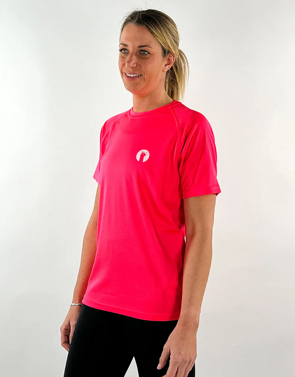 Electric Pink Active Llama T-Shirt