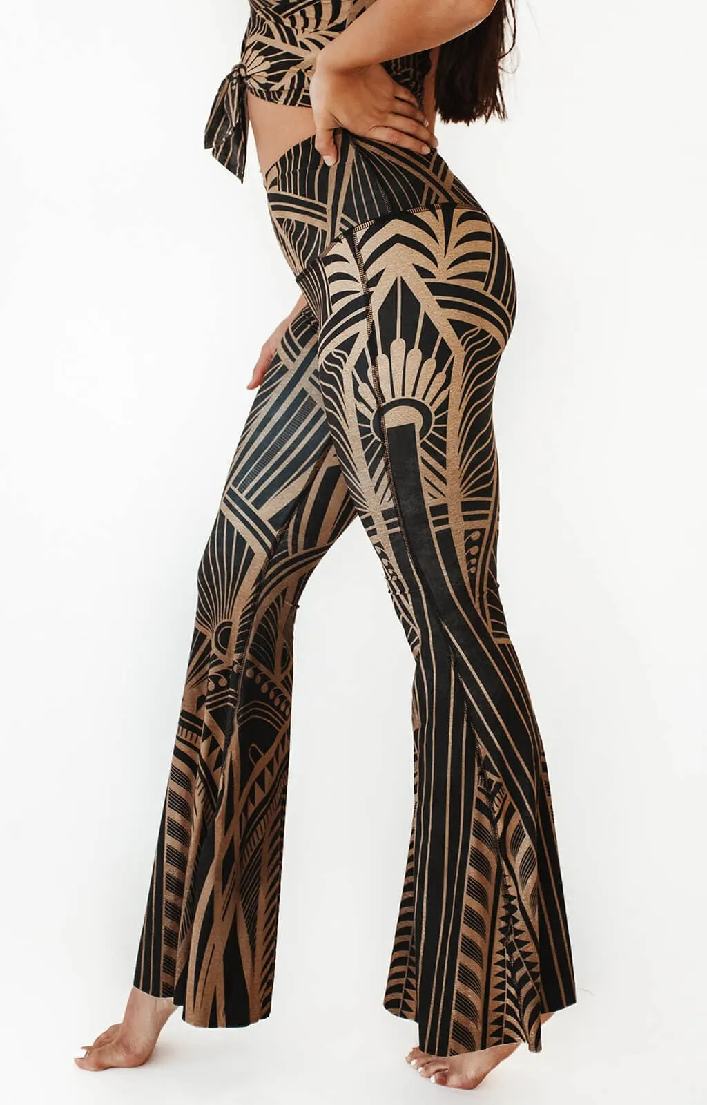 Elegant Empire Printed Bell Bottoms