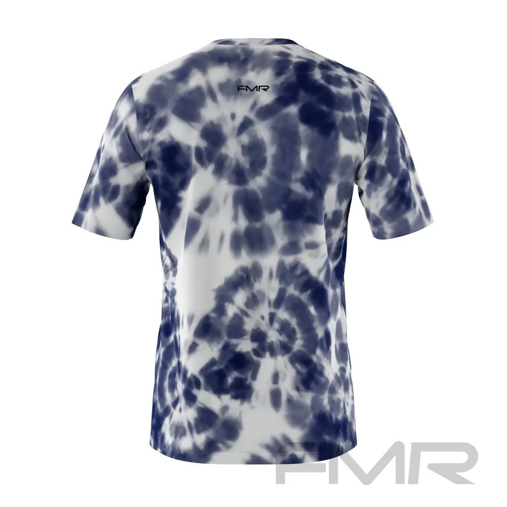 FMR Men's Shibori Tie-Dye Short Sleeve Running Shirt