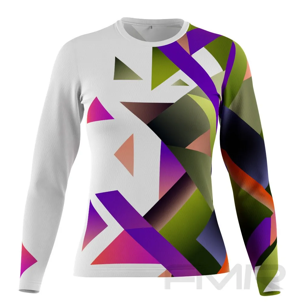 FMR Women's Geometry Technical Long Sleeve Running Shirt