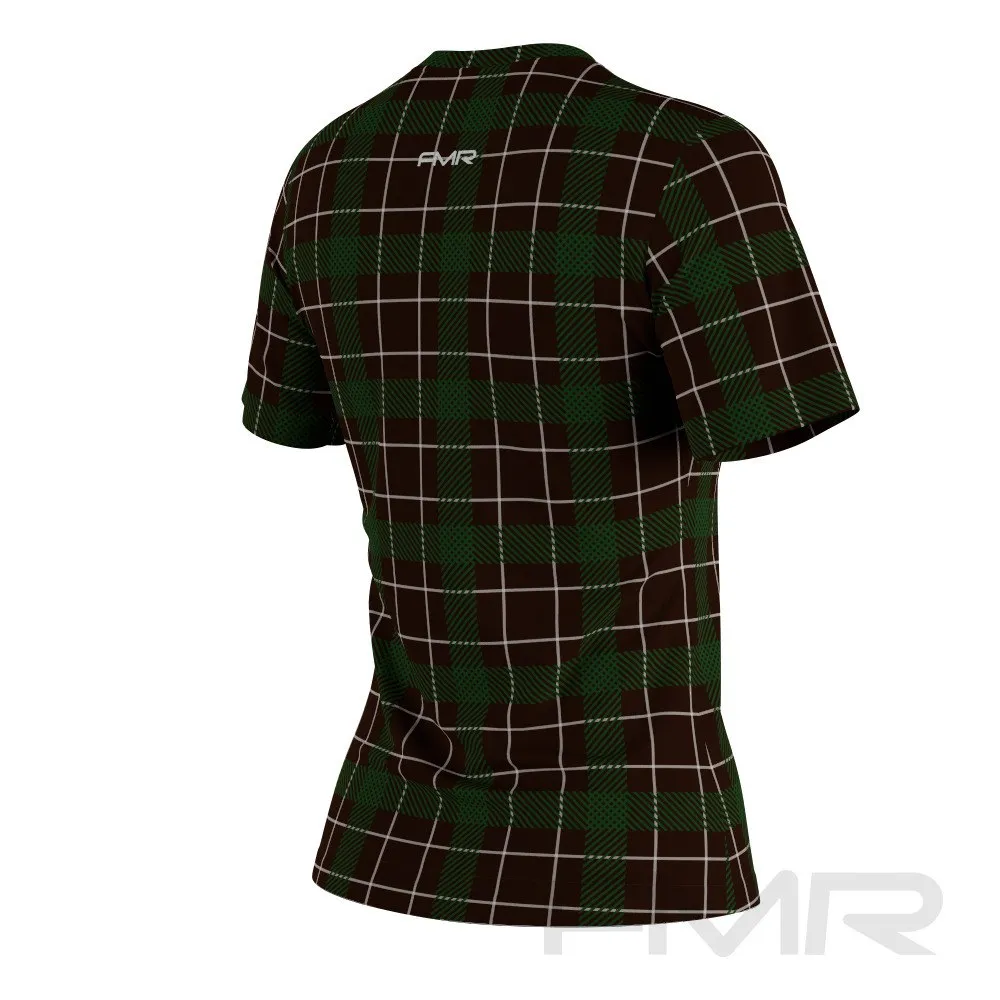 FMR Women's Green Check Performance Short Sleeve Shirt