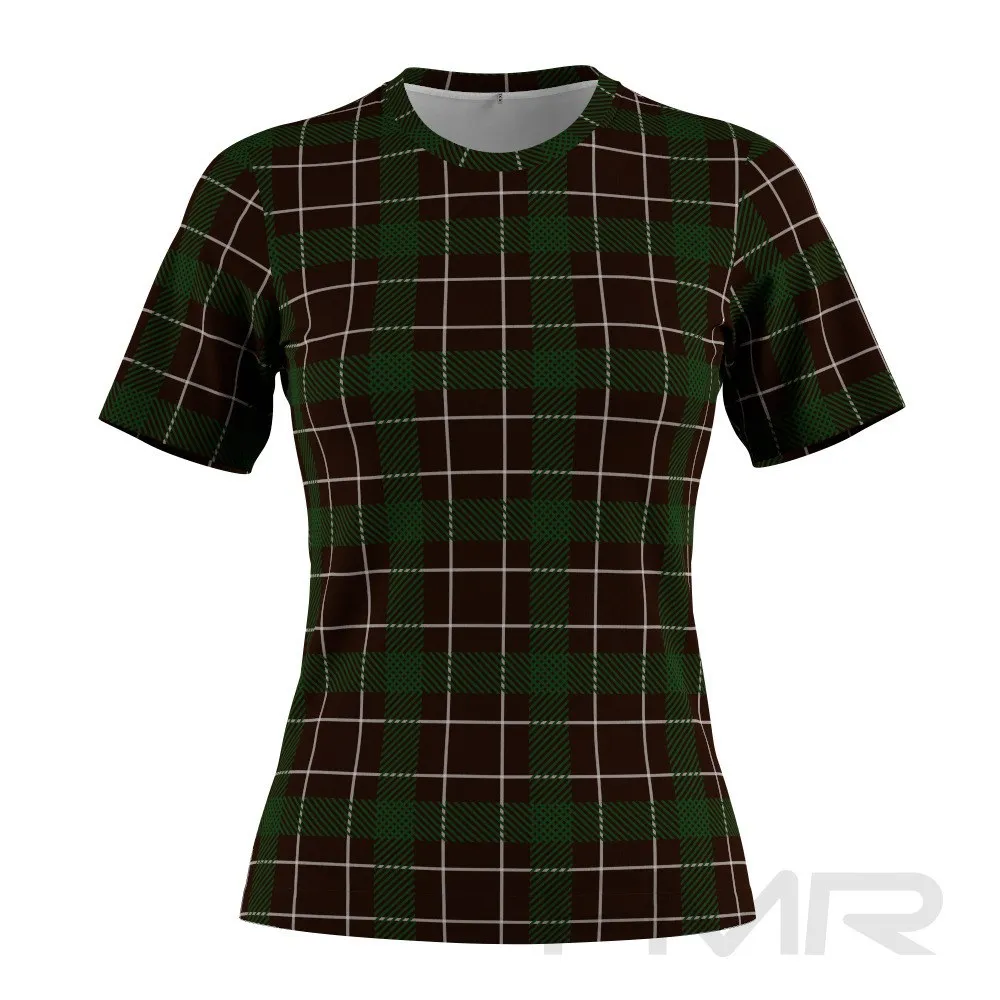 FMR Women's Green Check Performance Short Sleeve Shirt