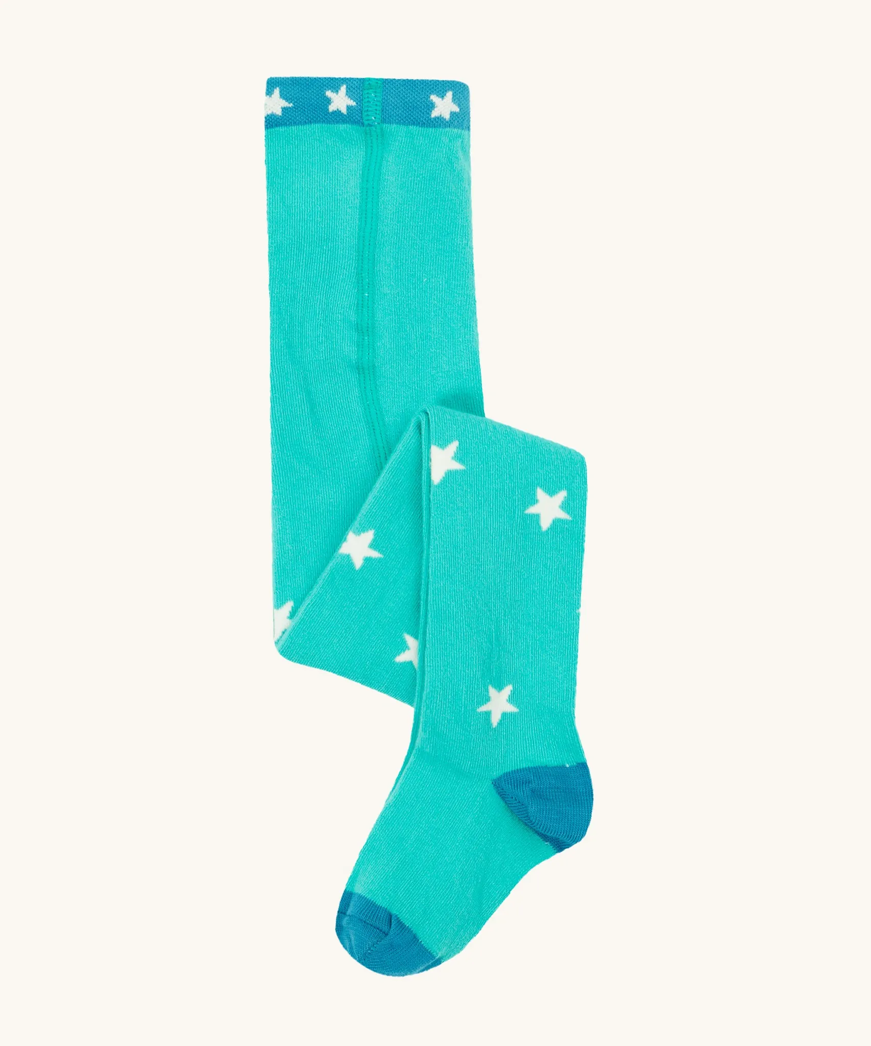 Frugi Norah Tights - Pacific Aqua/Stars