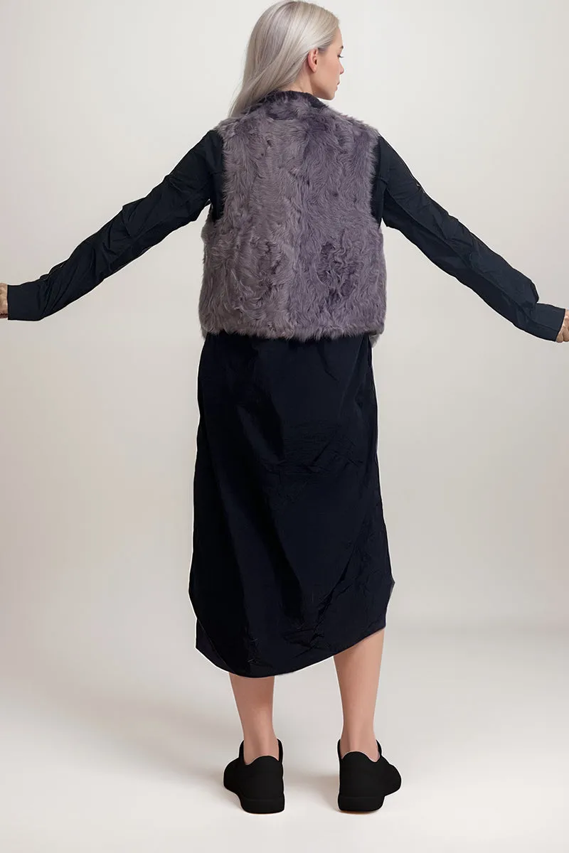 HCT1089 Effortless Faux-Fur Vest Outerwear