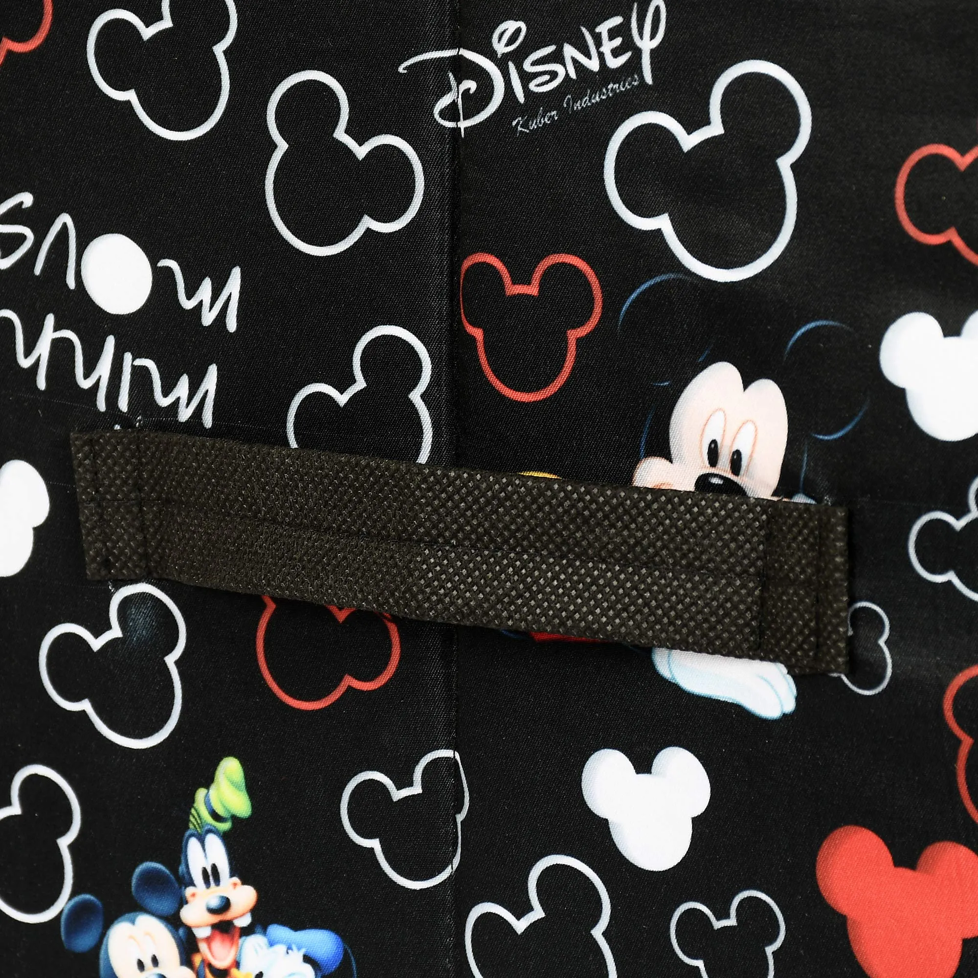 Heart Home Disney Mickey Print Non-Woven Shirt Stacker Closet Organizer - Shirts and Clothing Organizer With Handle (Black)-HHEART16068