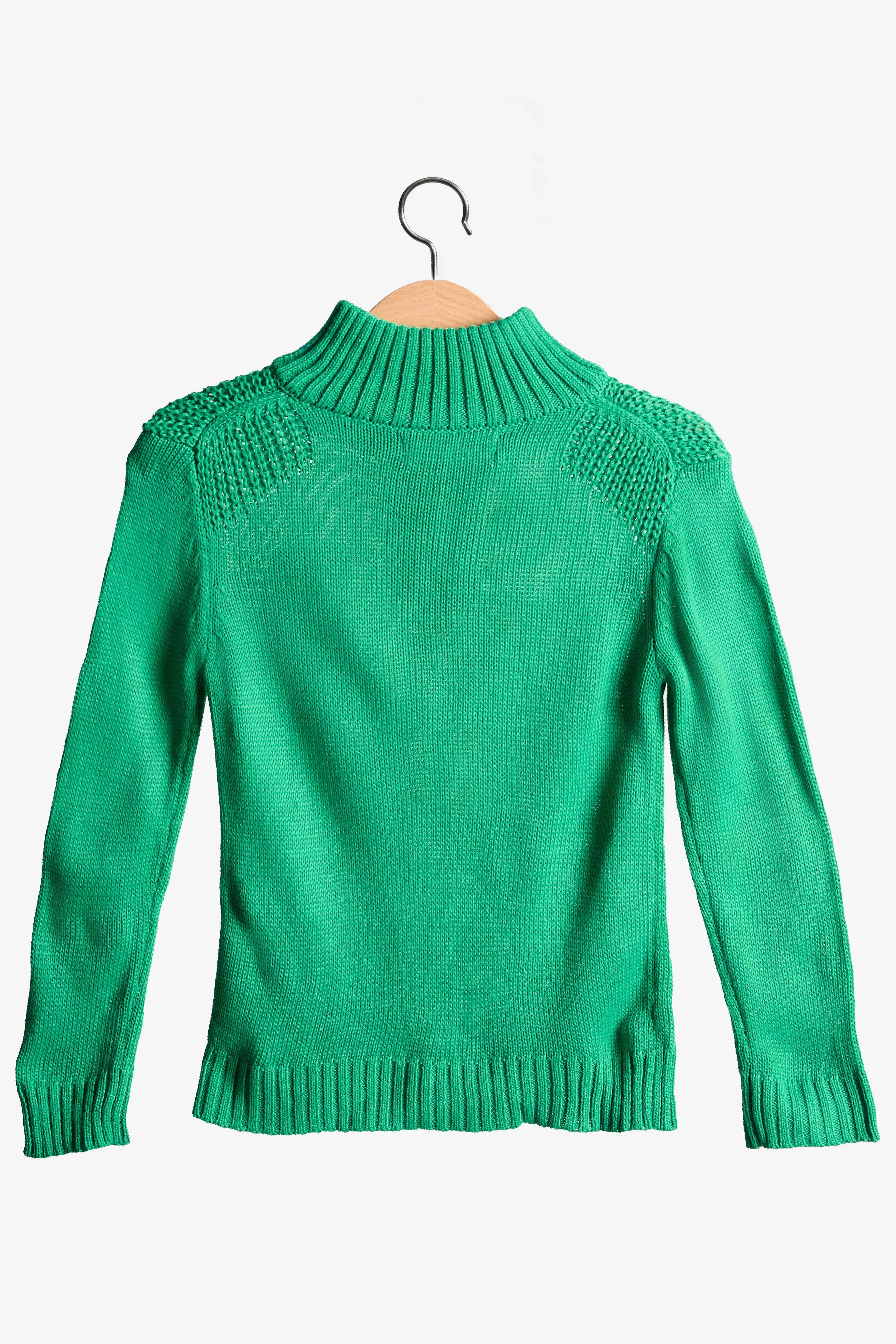 Infant Boys Green Knitted Sweater