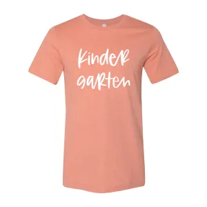 Kindergarten Script Soft Tee