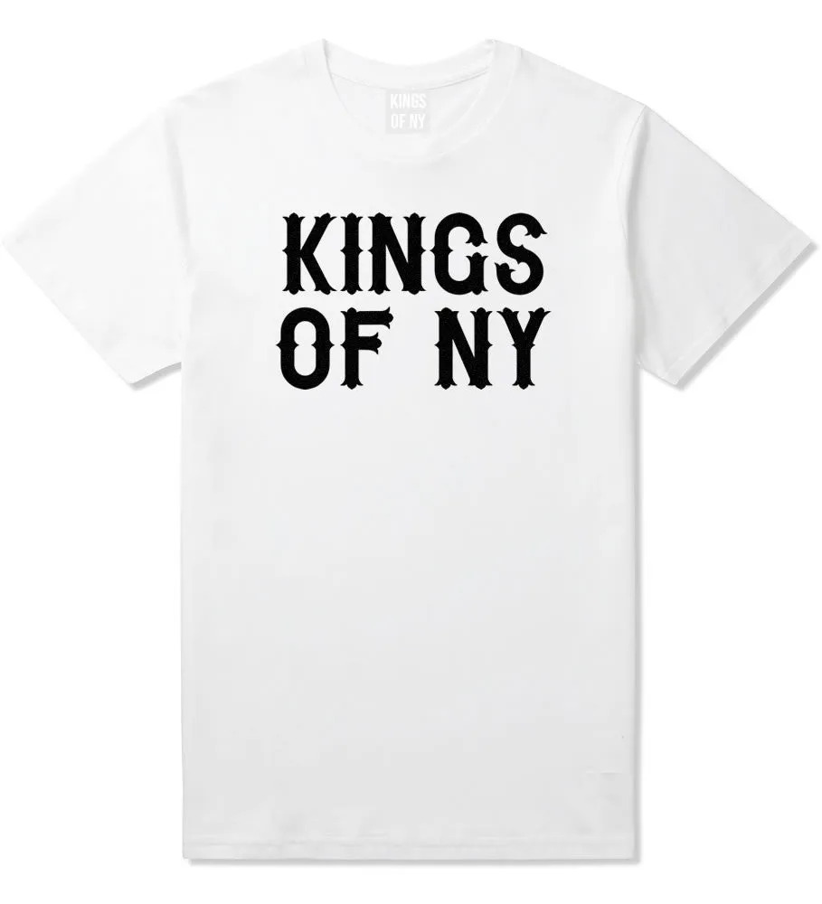 Kings Of NY Retro Font Logo T-Shirt