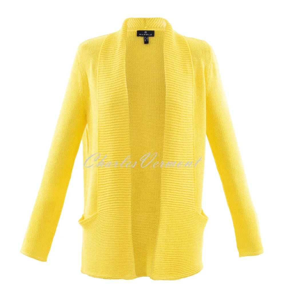 Marble Longline Cardigan – Style 6028-152 (Yellow)