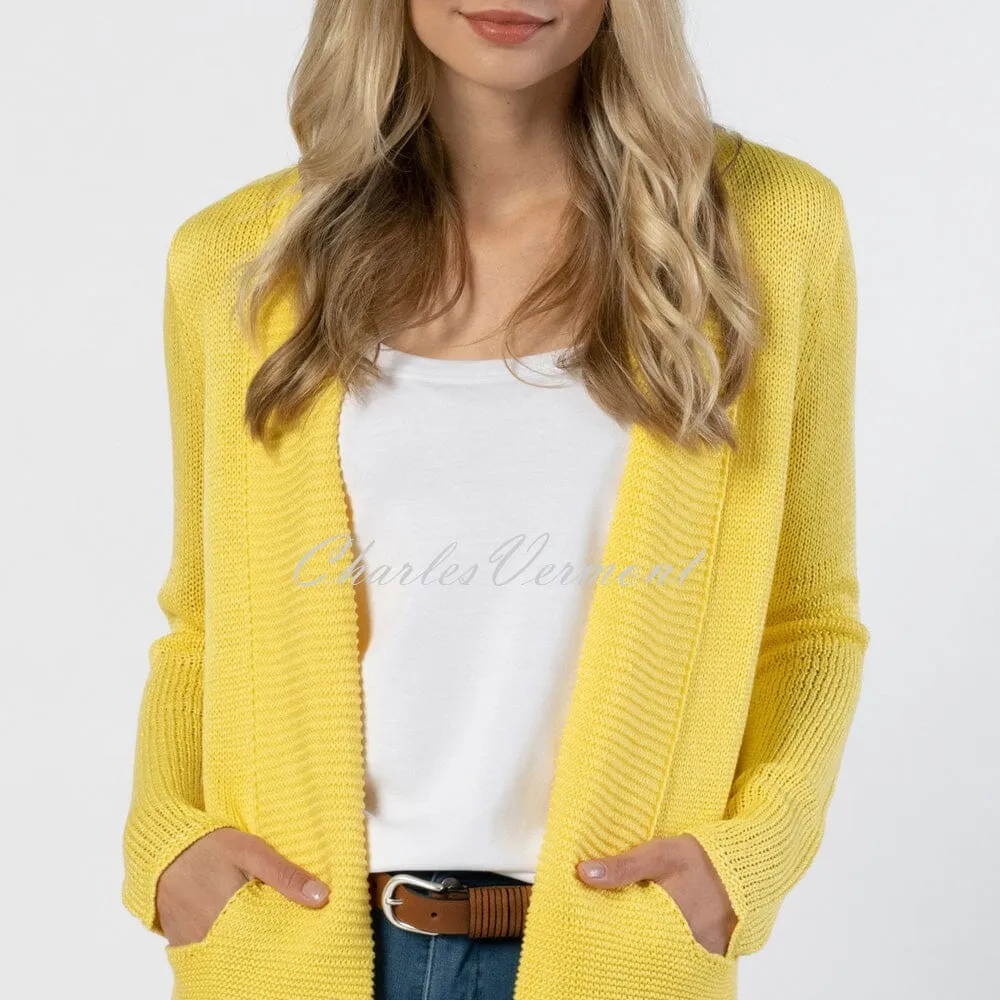 Marble Longline Cardigan – Style 6028-152 (Yellow)