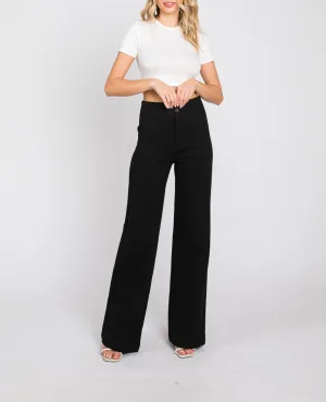 Maura Ponte High Waist Button Front Slacks