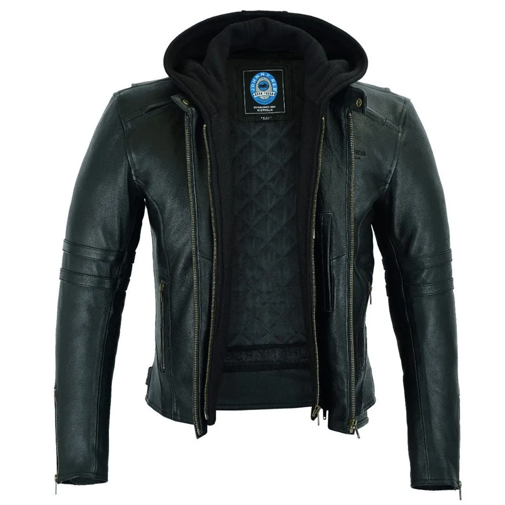 MEN'S HAWKESBURY LEATHER JACKET | REMOVABLE HOOD JRJ10034