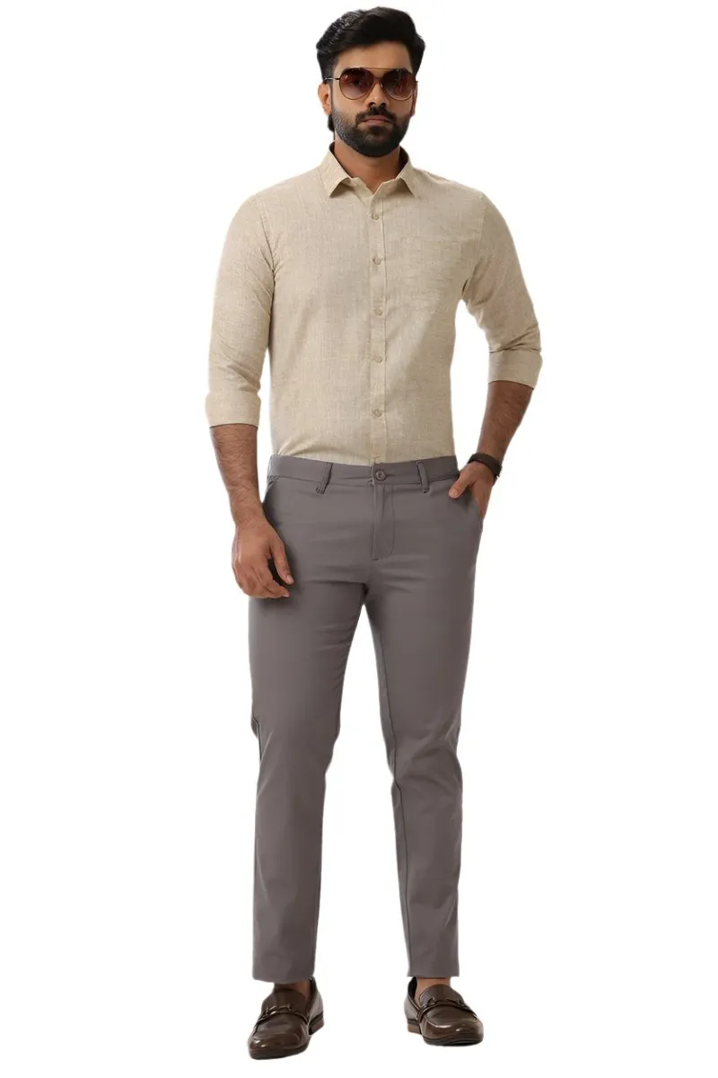 Monaco - Gray Trouser For Men | Ariser