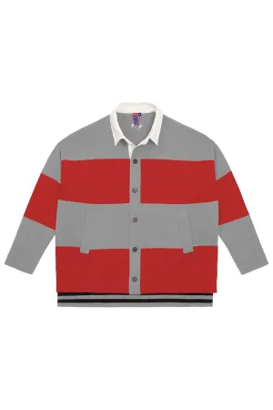 NONAME RELAXED RUGBY CARDIGAN