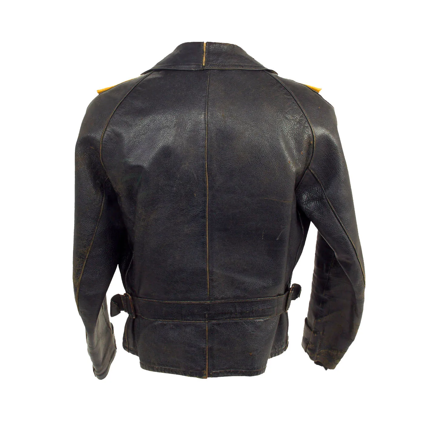 Original German WWII Luftwaffe Officer's Leather Flight Jacket by Litex Sport with Leather Flight Pants