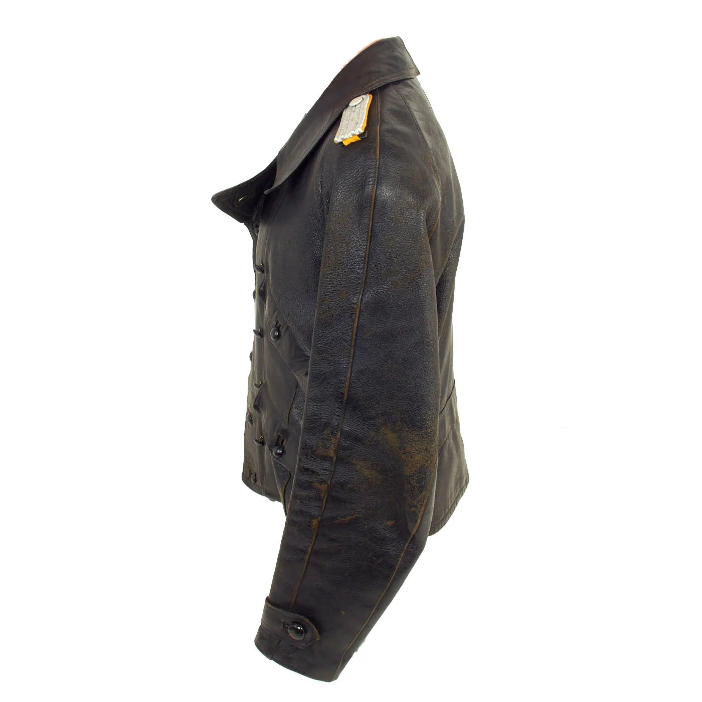 Original German WWII Luftwaffe Officer's Leather Flight Jacket by Litex Sport with Leather Flight Pants