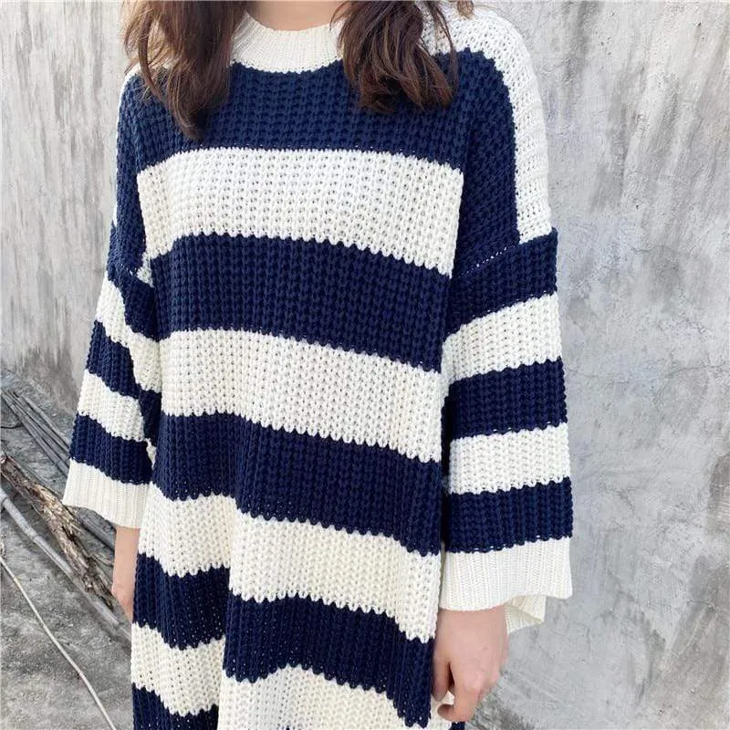 Oversized Knit Sweater Dress