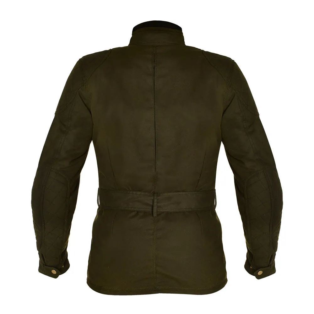 Oxford Bradwell Waxed Waterproof Ladies Jacket - Rifle Green