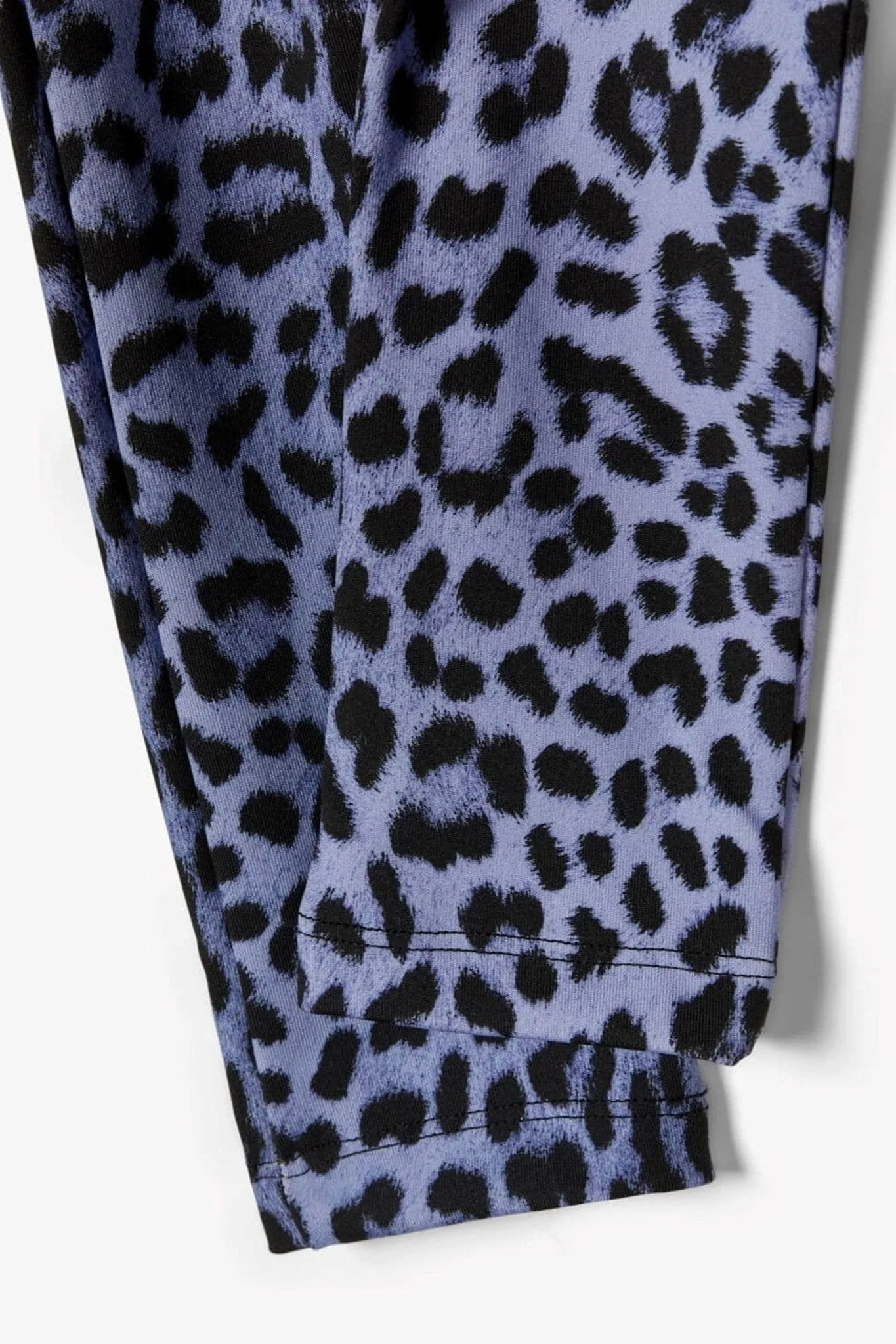 Patterned leggings - Blue leopard