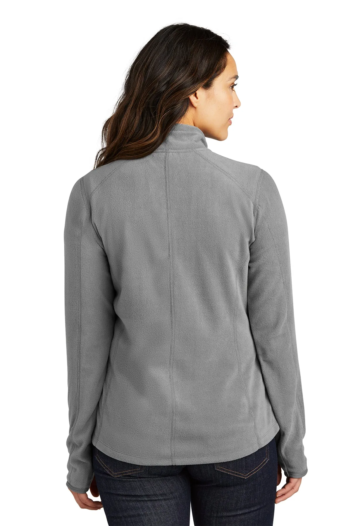 Port Authority Ladies Microfleece 1/2-Zip Customized Pullovers, Pearl Grey