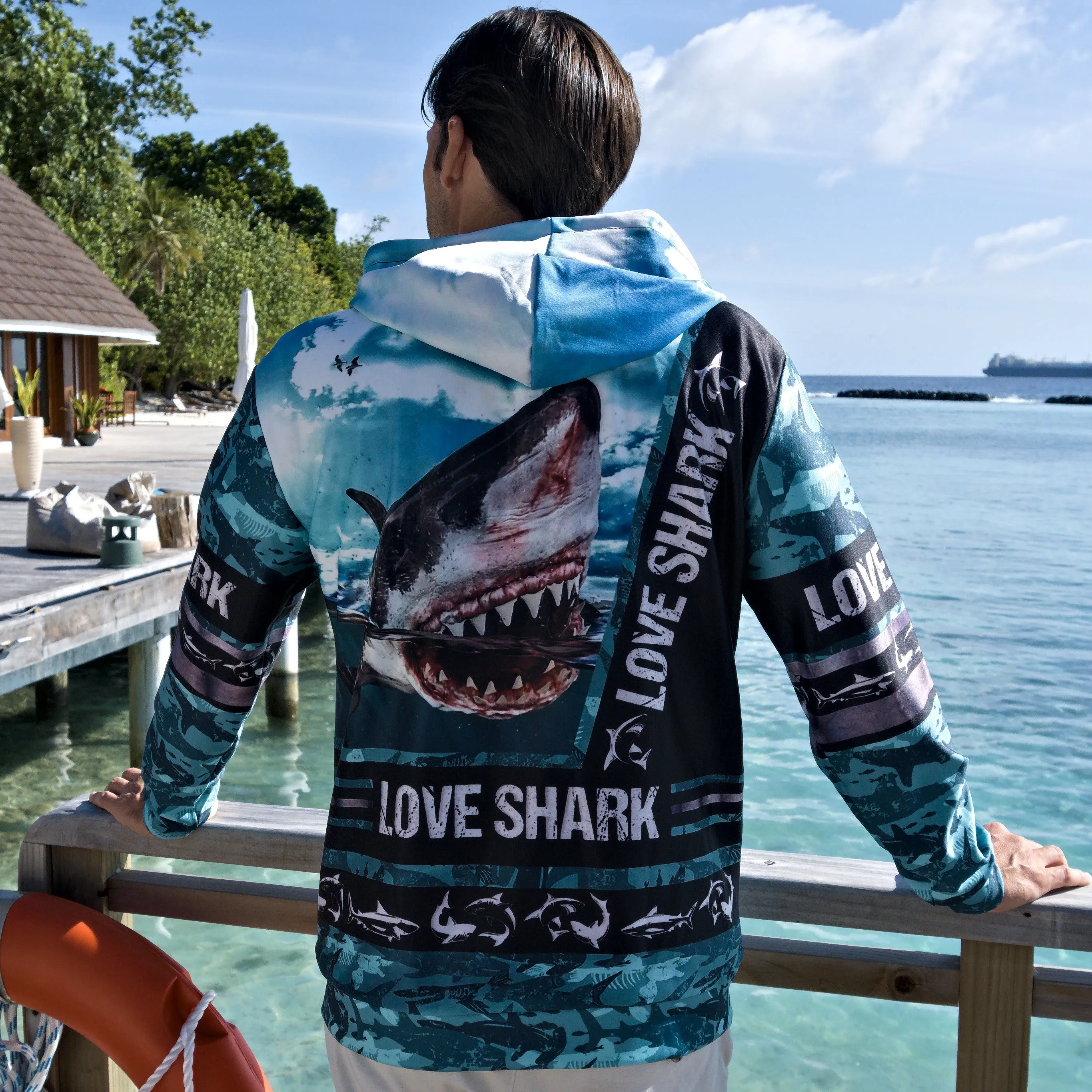 Scuba diving Hoodie Summer Men | Love Shark