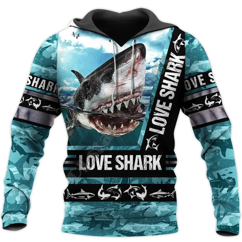 Scuba diving Hoodie Summer Men | Love Shark