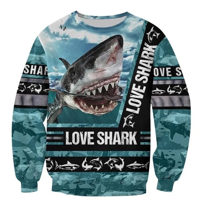 Scuba diving Hoodie Summer Men | Love Shark