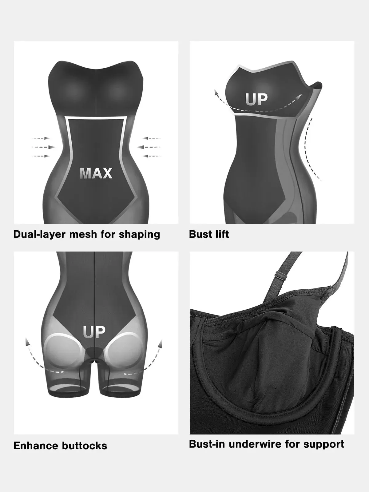 Shapewear Faux Leather Hourglass Corset Midi Dress