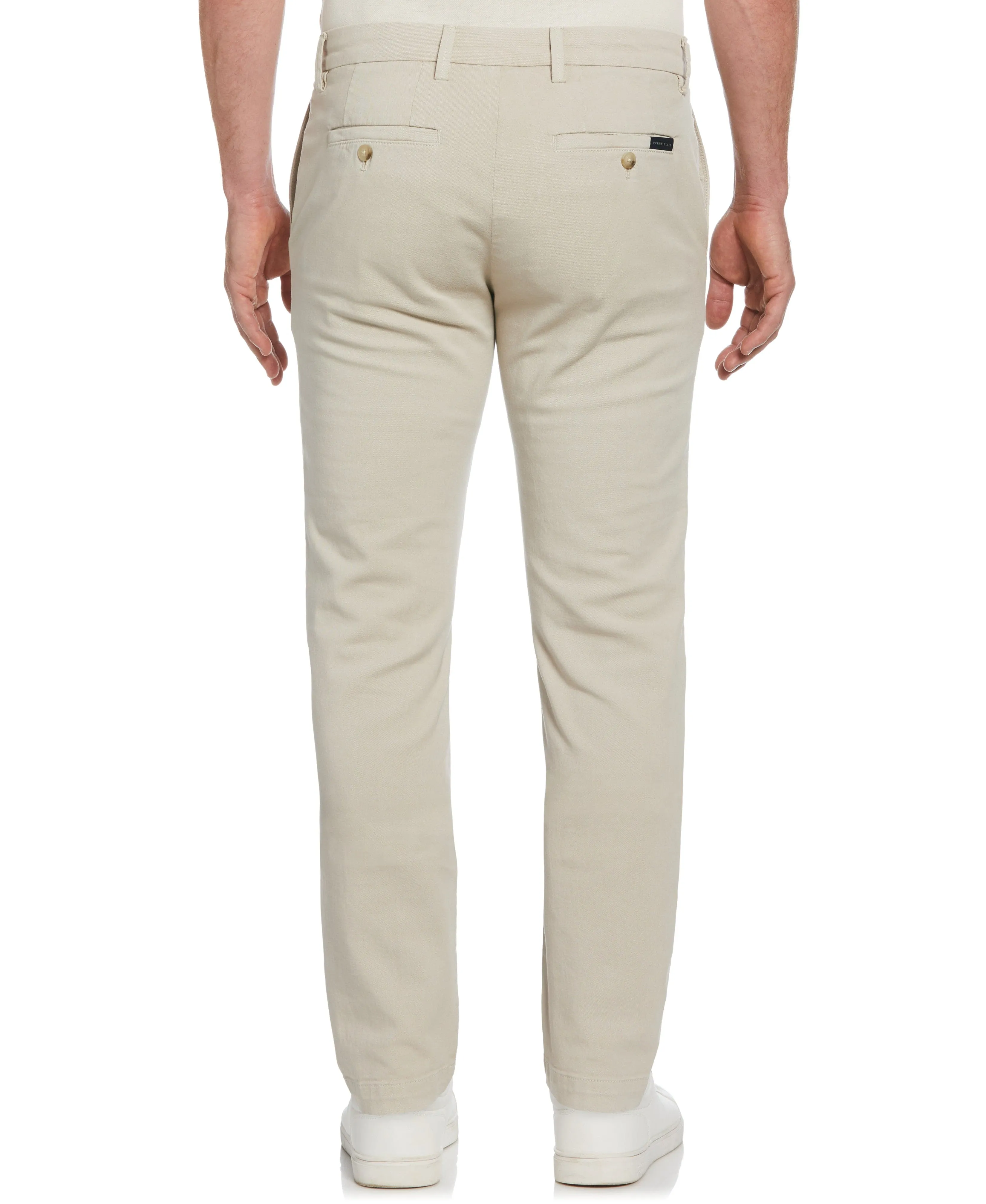 Slim Fit Dyed Solid Twill Chino Pant