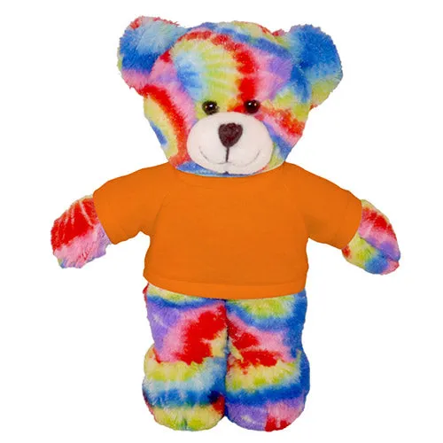 Soft Plush Tie Dye Teddy Bear with Tee