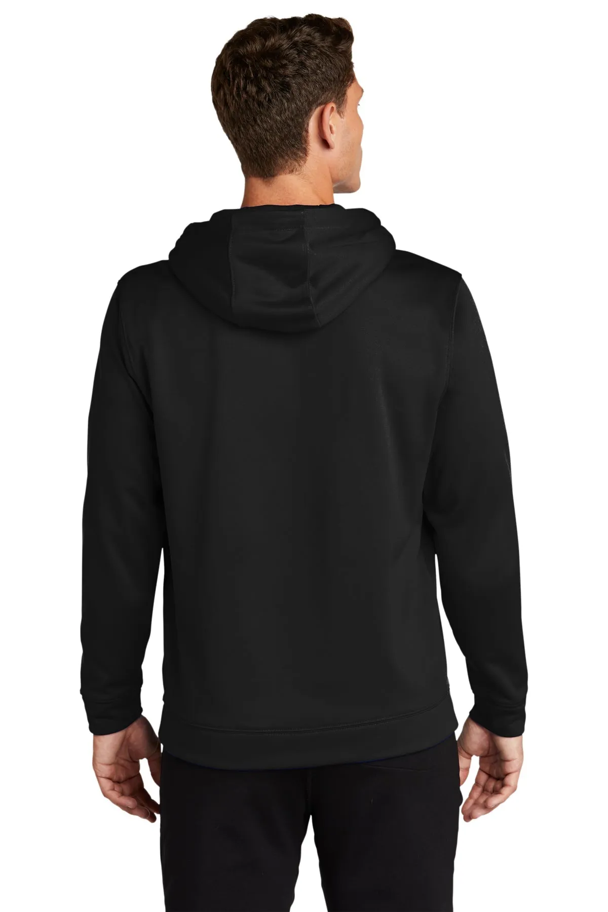 Sport-Tek Sport-Wick Fleece Custom Hooded Pullovers, Black