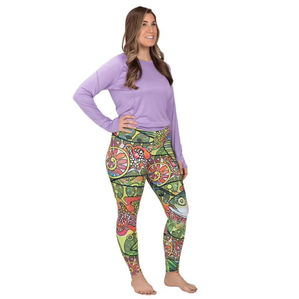 Troutrageous Rainbow Signature Leggings