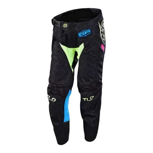 Troy Lee Youth Pants Fractura Black Flo Yellow