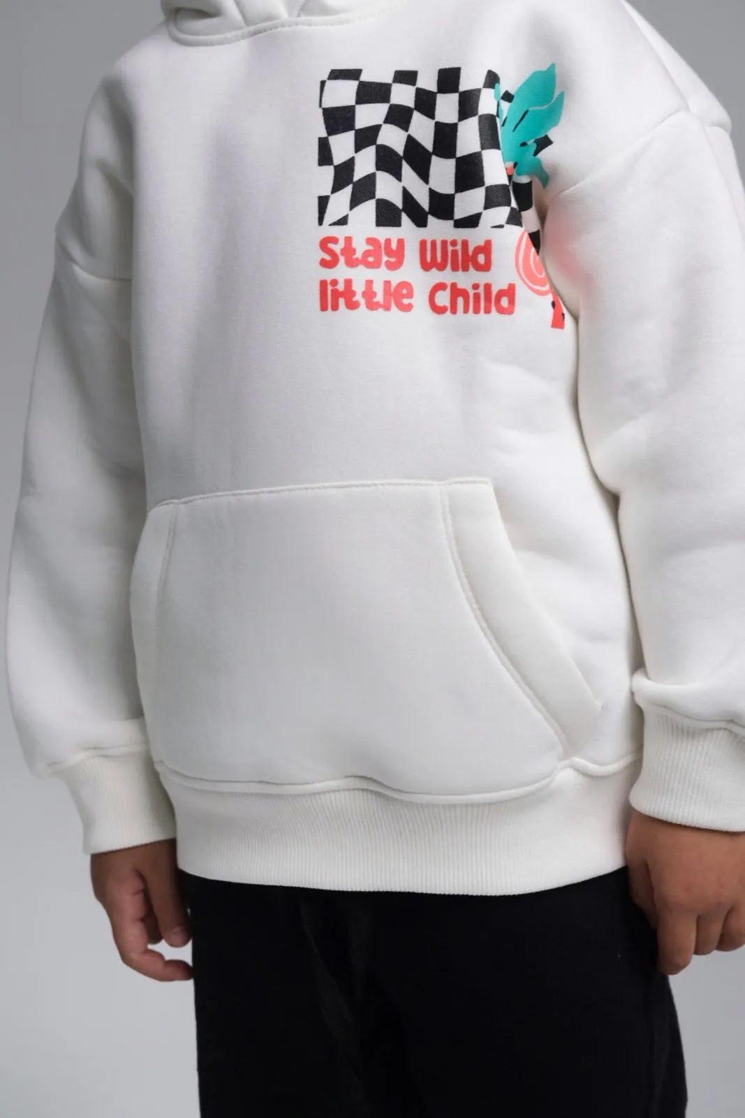 Unisex "Stay Wild Little Child" Long-Sleeved Hoodie