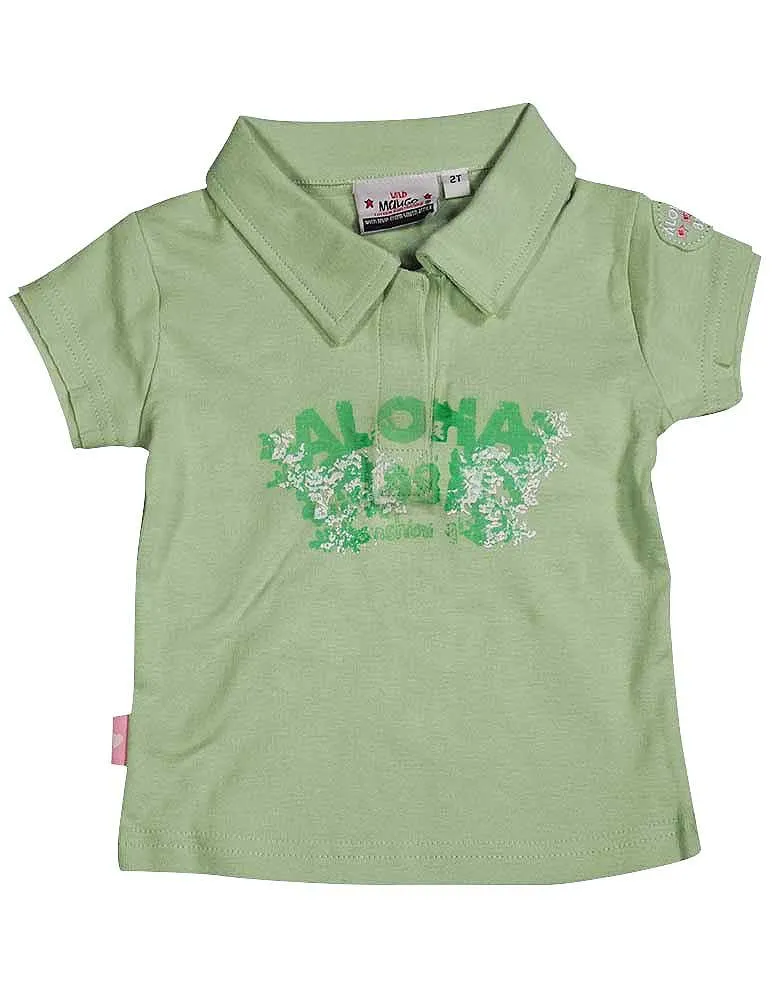 Wild Mango Baby Infant  Toddler Girls Short Sleeve Cotton Tee Shirt T-Shirt Top, 7658