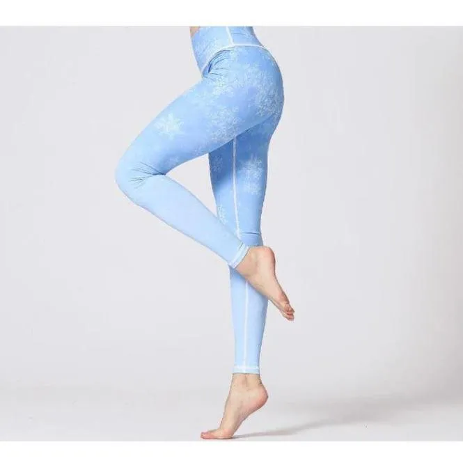 Women Digital Printed High Waist  Push Up Sports Leggings