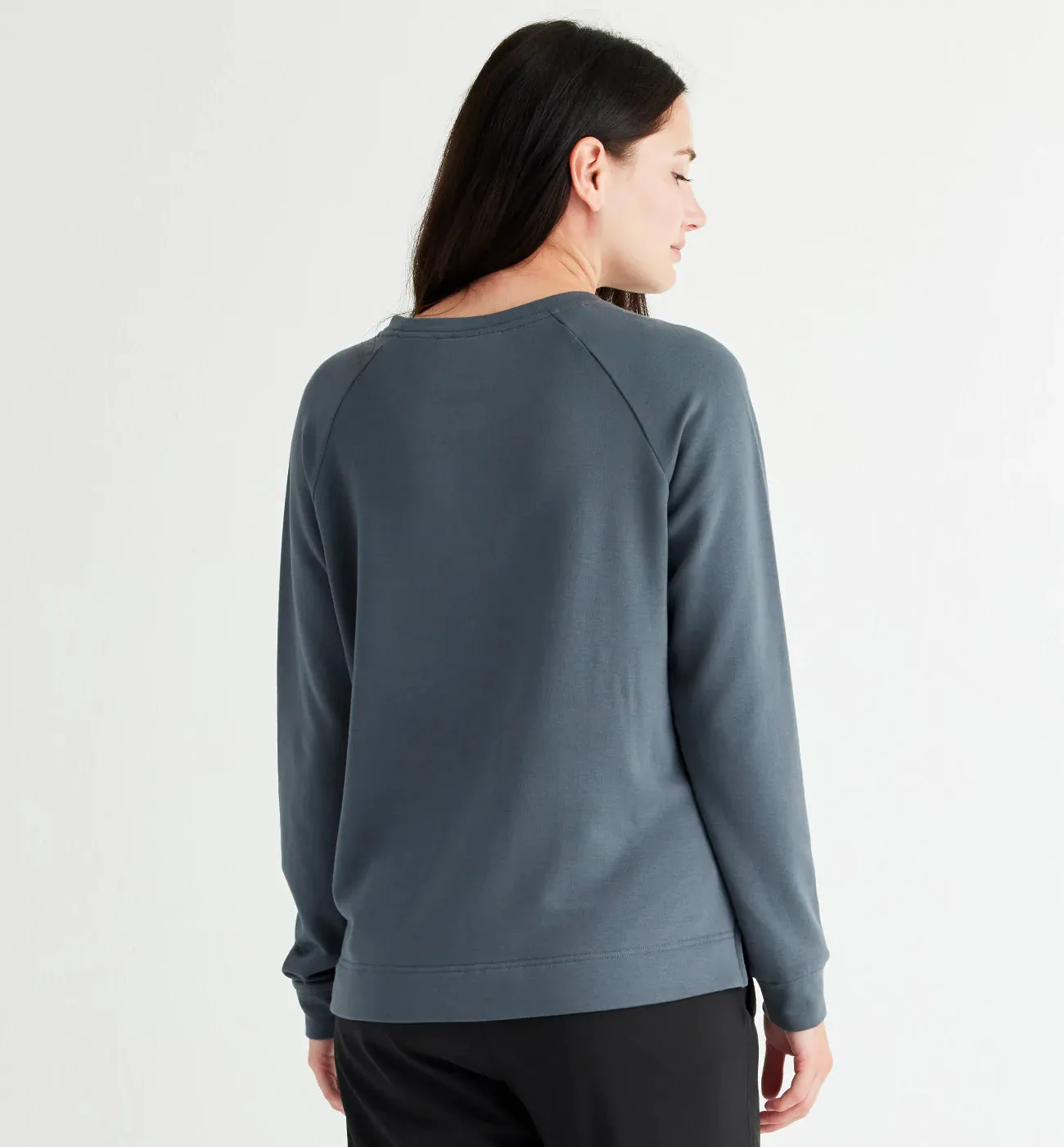 Women's Bamboo Lightweight Fleece Crewneck Pullover - Graphite