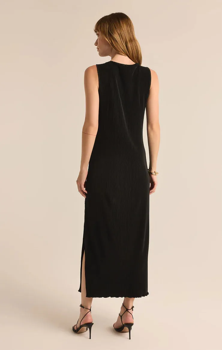 Z SUPPLY - GATSBY PLISSE MIDI DRESS