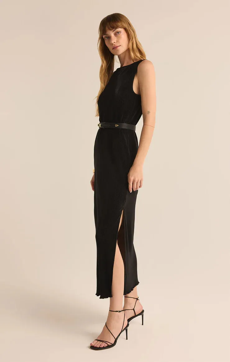 Z SUPPLY - GATSBY PLISSE MIDI DRESS